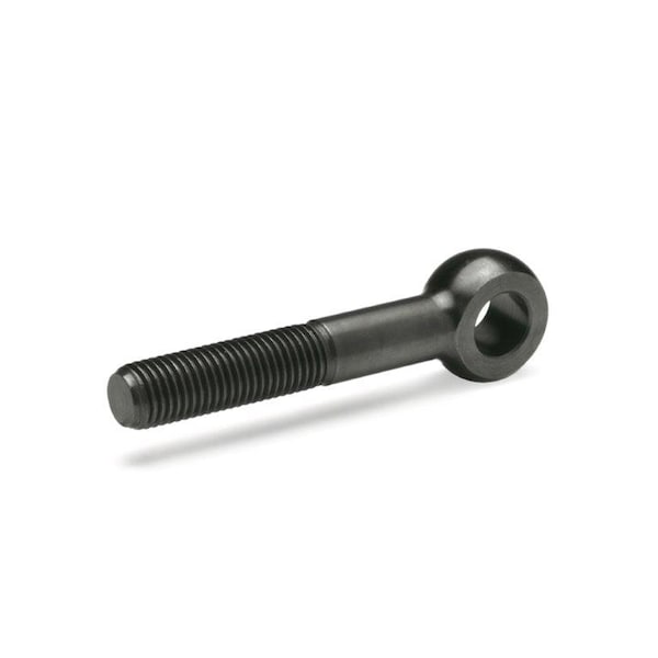 Swing Bolt, Steel, Blackened, M10 Thrd Sz, 40 mm Thrd Lg